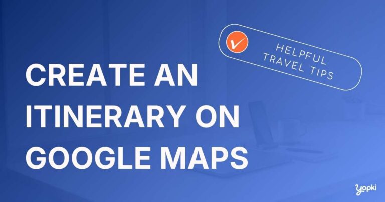 how to create an itinerary on google maps